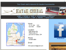 Tablet Screenshot of kayakcorral.com